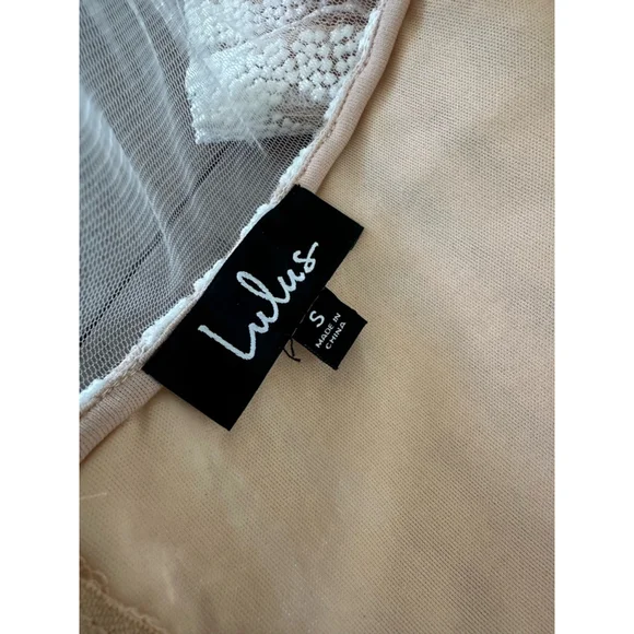 Lulus White Embroidered Mesh Mini Dress Short Sleeve - Picture 7 of 7